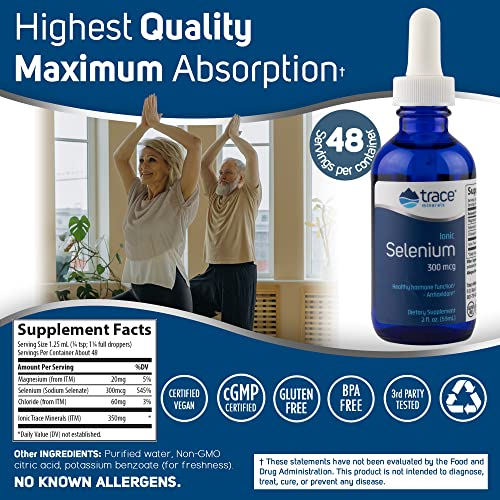 Foto 4 pulgar | Suplemento De Selenio Iónico Trace Minerals Research, 300 Mcg - Venta Internacional.