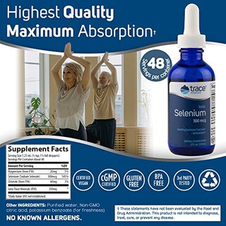 Foto 3 | Suplemento De Selenio Iónico Trace Minerals Research, 300 Mcg - Venta Internacional.