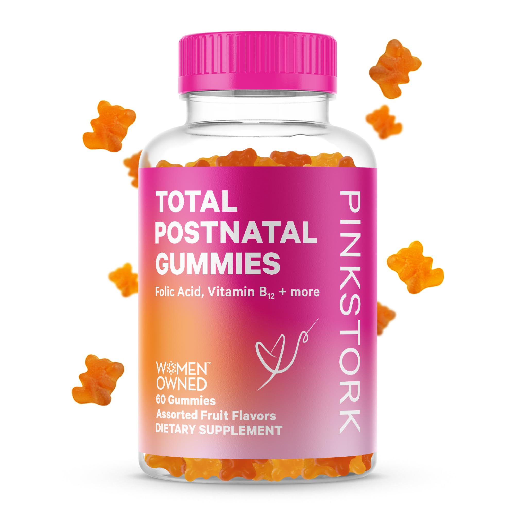 Foto 2 pulgar | Gomitas Vitamínicas Posnatales Pink Stork Total Para Mujer, 60 Unidades - Venta Internacional.