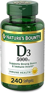 Foto 1 | Suplemento De Vitamina D3 De Nature's Bounty, 125 Mcg (5000 Ui), 240 G - Venta Internacional.