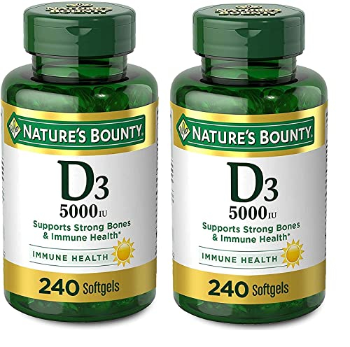 Foto 3 pulgar | Suplemento De Vitamina D3 De Nature's Bounty, 125 Mcg (5000 Ui), 240 G - Venta Internacional.