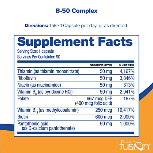 Foto 3 pulgar | Suplemento Bariatric Fusion Vitamina B-50 Complex 90 Comprimidos - Venta Internacional.