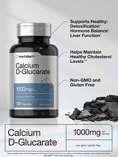 Foto 4 pulgar | Suplemento Horbäach D-glucarato De Calcio 1000 Mg 120 Cápsulas - Venta Internacional.