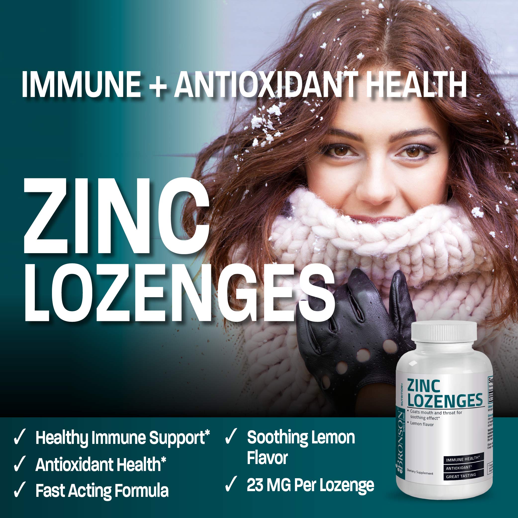 Foto 4 pulgar | Pastillas De Zinc Bronson Antioxidantes Y De Apoyo Inmunológico, 23 Mg - Venta Internacional.