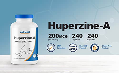 Foto 4 pulgar | Suplemento Nutricost Huperzine A 200 Mcg 240 Cápsulas - Venta Internacional.