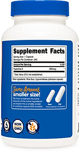 Foto 6 pulgar | Suplemento Nutricost Huperzine A 200 Mcg 240 Cápsulas - Venta Internacional.
