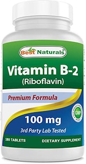 Foto 1 | Suplemento Best Naturals De Vitamina B2 (riboflavina) 100 Mg 180 T - Venta Internacional.