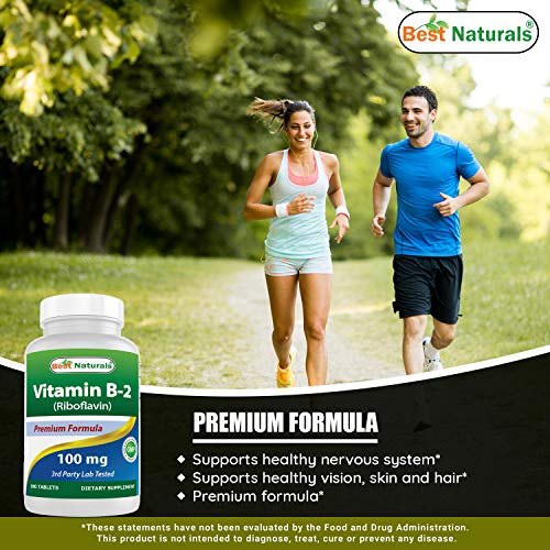 Foto 5 pulgar | Suplemento Best Naturals De Vitamina B2 (riboflavina) 100 Mg 180 T - Venta Internacional.