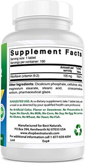Foto 5 | Suplemento Best Naturals De Vitamina B2 (riboflavina) 100 Mg 180 T - Venta Internacional.
