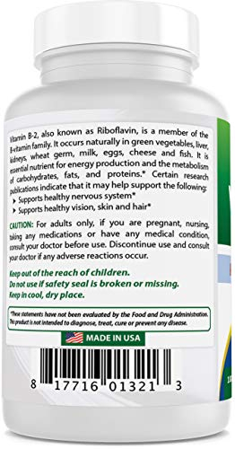 Foto 7 pulgar | Suplemento Best Naturals De Vitamina B2 (riboflavina) 100 Mg 180 T - Venta Internacional.
