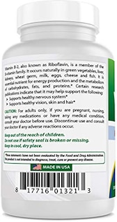 Foto 6 | Suplemento Best Naturals De Vitamina B2 (riboflavina) 100 Mg 180 T - Venta Internacional.