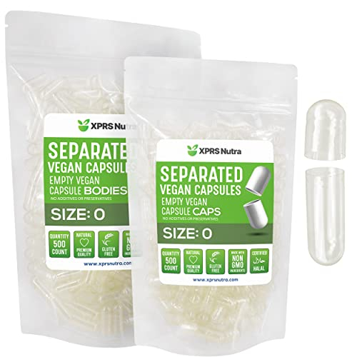 Foto 2 pulgar | Cápsulas Vacías Xprs Nutra Vegan De Tamaño 0 A 500 Unidades (transparentes) - Venta Internacional.
