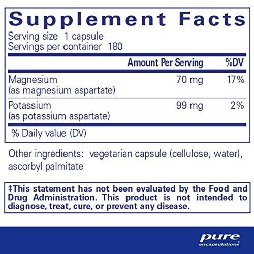 Foto 3 pulgar | Supplement Pure Encapsulations, Potasio Y Magnesio, 180 Cápsulas - Venta Internacional.
