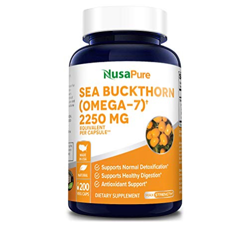 Foto 2 pulgar | Suplemento Nusapure De Espino Amarillo Omega 7 2250 Mg 200 Cápsulas - Venta Internacional.