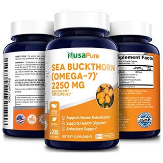 Foto 4 | Suplemento Nusapure De Espino Amarillo Omega 7 2250 Mg 200 Cápsulas - Venta Internacional.