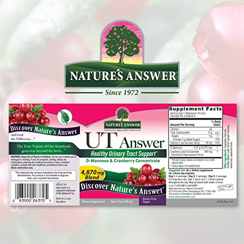 Foto 3 pulgar | Suplemento Nature's Answer Ut Answer Cranberry 120 Ml - Venta Internacional.