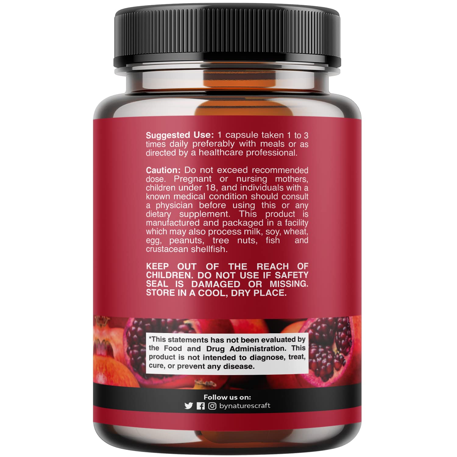Foto 2 | Suplemento Antioxidante Avanzado De Natures Craft: Granada - Venta Internacional.