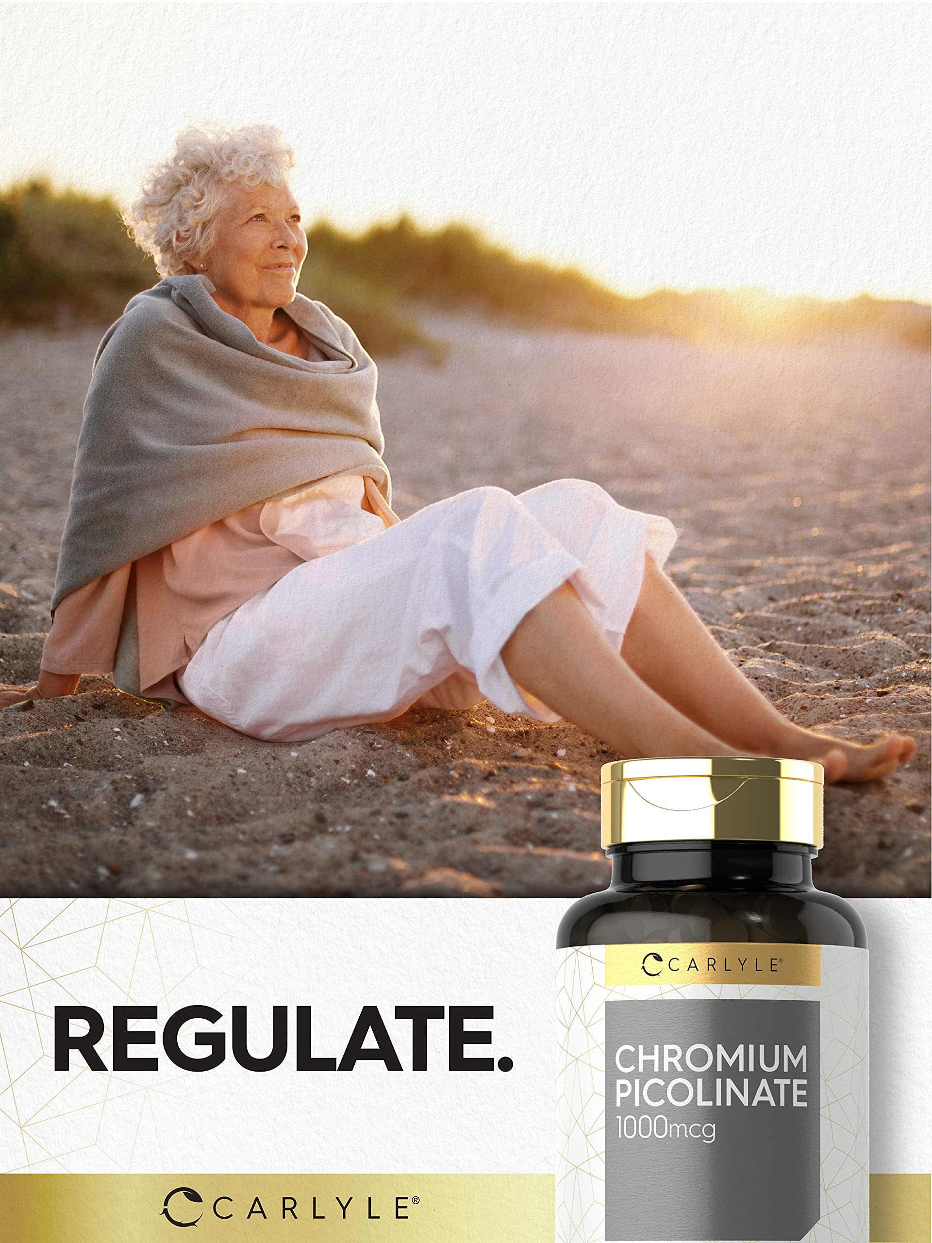 Foto 6 | Suplemento De Picolinato De Cromo Carlyle Ultra, 1000 Mcg, 360 Tabletas - Venta Internacional.