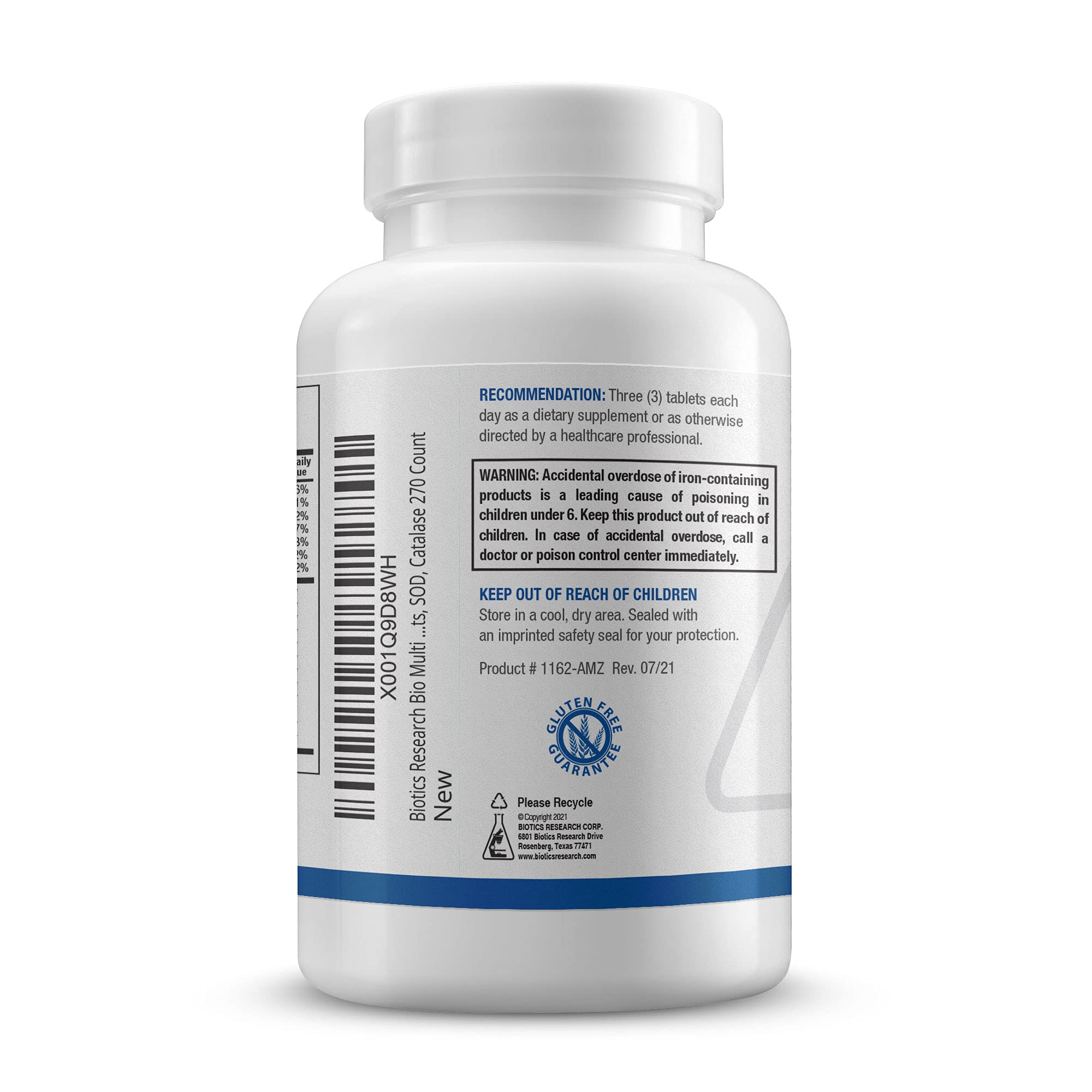 Foto 3 pulgar | Suplemento Biotics Research Bio-multi Plus 270 Comprimidos - Venta Internacional.