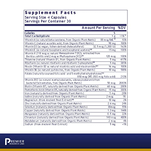 Foto 2 | Suplemento Multivitamínico Premier Research Labs 120 Cápsulas - Venta Internacional.