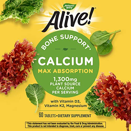 Foto 3 pulgar | ¡complementa Nature's Way Alive! Mesa Calcium Bone Support 60 - Venta Internacional.
