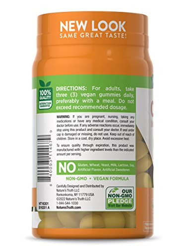 Foto 6 | Complementa Las Gomitas De Vitamina C De Nature's Truth Con Zinc, 60 Unidades - Venta Internacional.