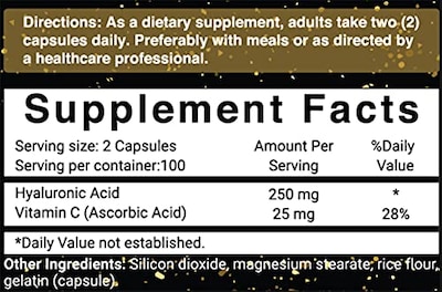 Foto 7 | Suplementos De Ácido Hialurónico A Base De Plantas Naturebell 250 Mg - Venta Internacional.