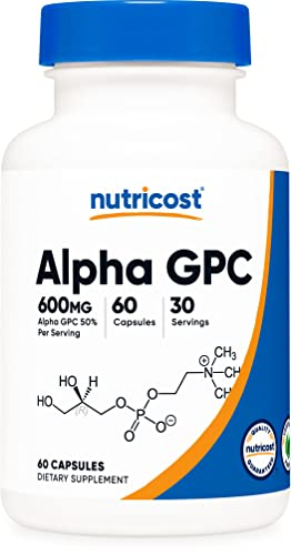 Foto 2 pulgar | Suplemento Nutricost Alpha Gpc 300 Mg 60 Cápsulas Glu Sin Ogm - Venta Internacional.