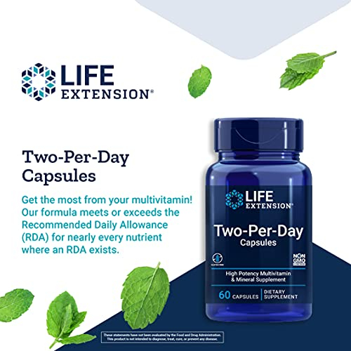 Foto 6 pulgar | Multivitamin Life Extension 2 Al Día, 60 Cápsulas - Venta Internacional.