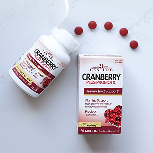 Foto 6 | Suplemento Probiótico 21st Century Cranberry Plus, 60 Tabletas - Venta Internacional.