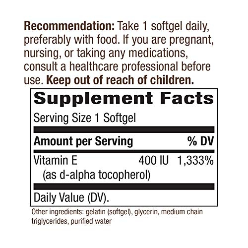 Foto 4 pulgar | Suplemento De Vitamina E De Nature's Way Con 400 Ui De D-alfa Tocoferol - Venta Internacional.
