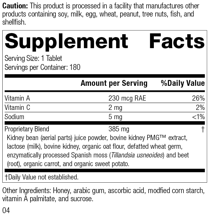 Foto 3 pulgar | Suplemento Standard Process Renafood Kidney Support 180 Tabletas - Venta Internacional.