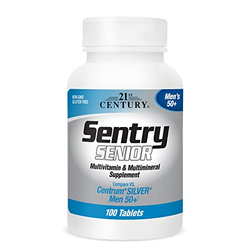 Suplemento 21st Century Sentry Senior Men 50plus 100 Comprimidos - Venta Internacional.
