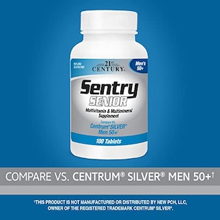 Foto 2 | Suplemento 21st Century Sentry Senior Men 50plus 100 Comprimidos - Venta Internacional.