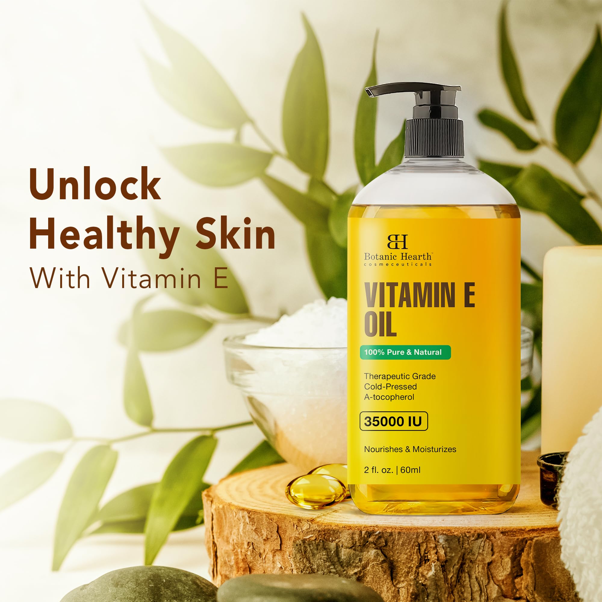 Foto 5 pulgar | Aceite De Vitamina E Botanic Hearth 100% Puro Y Natural, 60 Ml - Venta Internacional.
