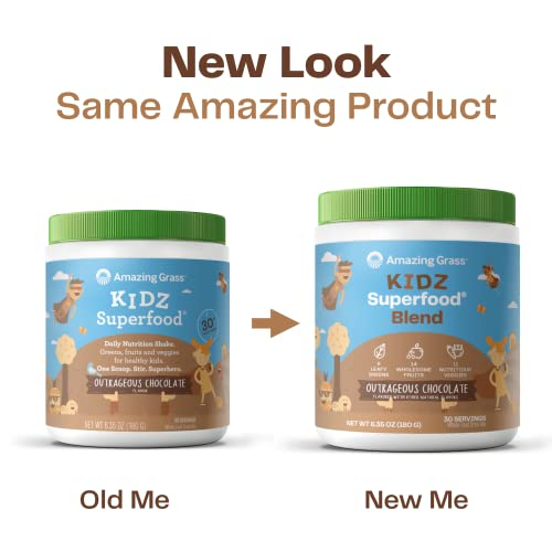 Foto 3 pulgar | Superfood Amazing Grass Kidz Organic Greens Chocolate 180 G - Venta Internacional.