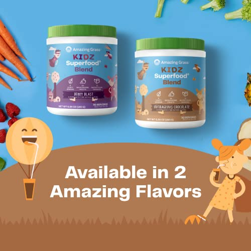 Foto 6 pulgar | Superfood Amazing Grass Kidz Organic Greens Chocolate 180 G - Venta Internacional.