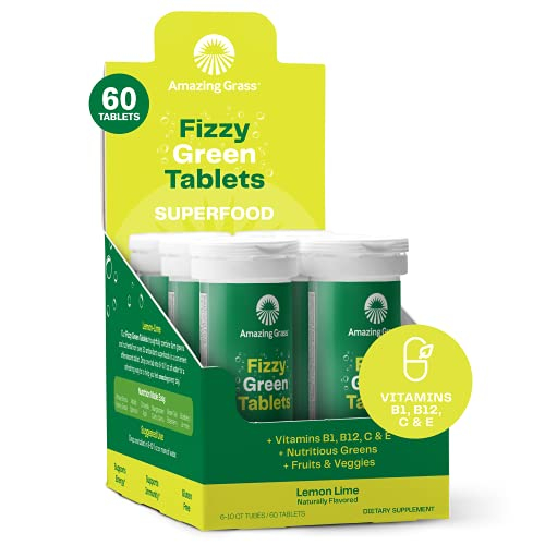 Foto 2 pulgar | Suplemento Amazing Grass Fizzy Green Tablets 60 Tabletas - Venta Internacional.