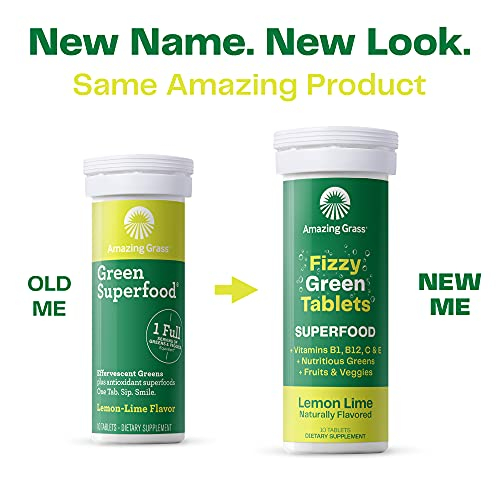 Foto 3 pulgar | Suplemento Amazing Grass Fizzy Green Tablets 60 Tabletas - Venta Internacional.
