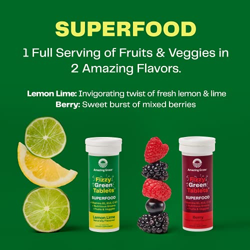 Foto 5 | Suplemento Amazing Grass Fizzy Green Tablets 60 Tabletas - Venta Internacional.