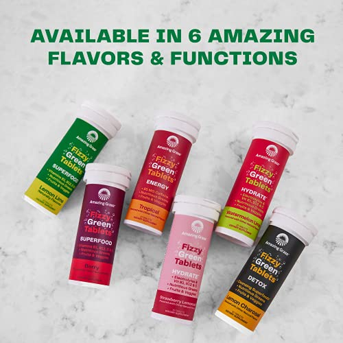 Foto 6 | Suplemento Amazing Grass Fizzy Green Tablets 60 Tabletas - Venta Internacional.