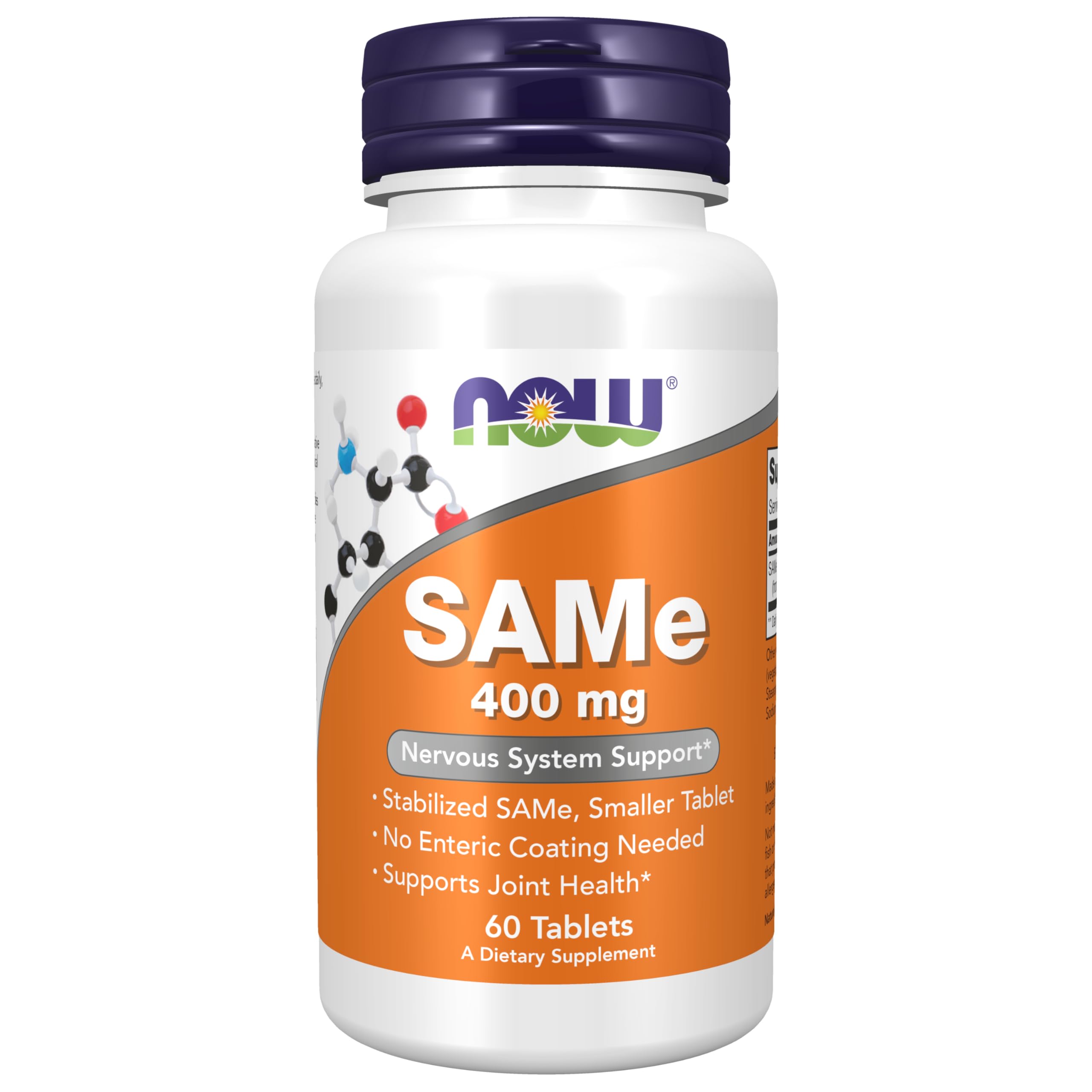 Foto 2 pulgar | Suplemento Now Same (s-adenosil-l-metionina) 400 Mg 60 Tabletas - Venta Internacional.