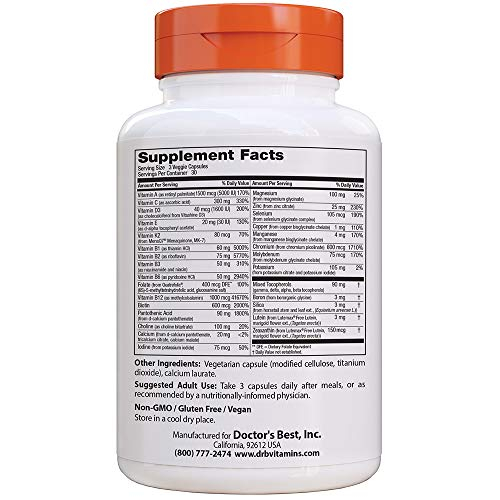 Foto 3 pulgar | Suplemento Doctor's Best Multivitamin 90 Cápsulas Vegetarianas - Venta Internacional.