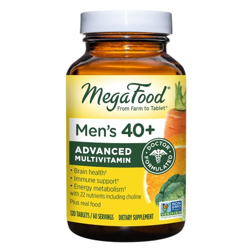 Suplemento Multivitamínico Megafood Men's 40+, 120 Tabletas - Venta Internacional.