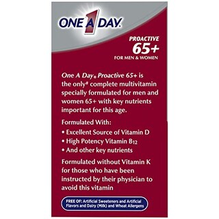 Foto 3 | Multivitamínico One A Day Proactive 65+ 150 Tabletas - Venta Internacional.