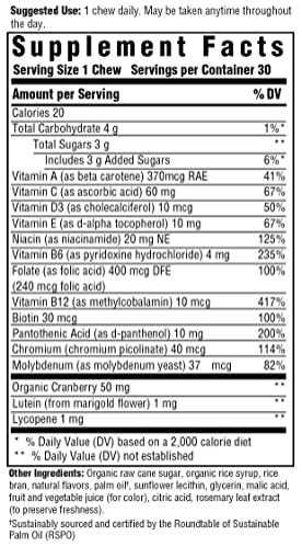 Foto 3 pulgar | Masticables Blandas Multivitamínicas Megafood Women's One Daily 30 Chews - Venta Internacional.