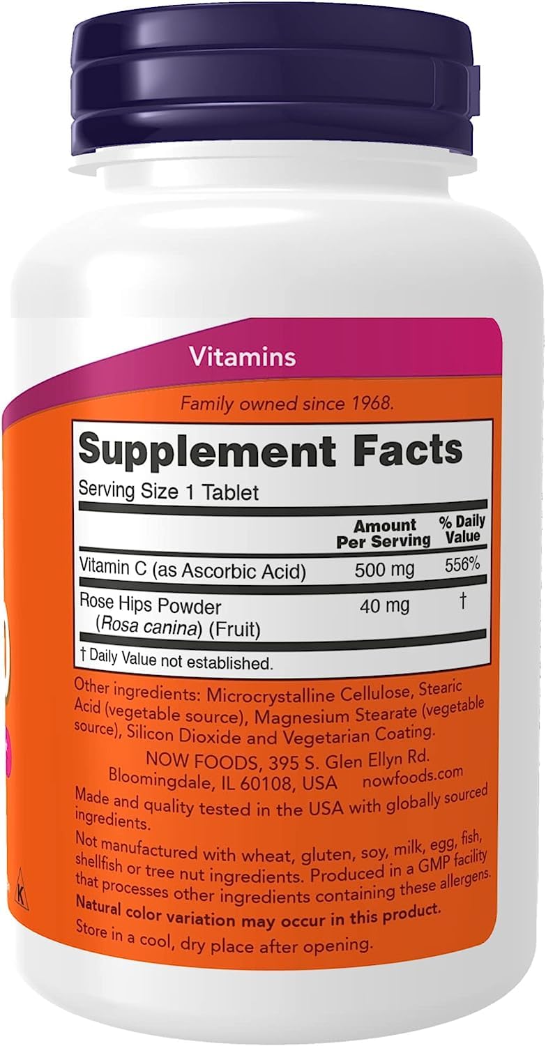 Foto 3 pulgar | Supplements Now Vitamina C-500, Ascorbato De Calcio, 250 Cápsulas - Venta Internacional.