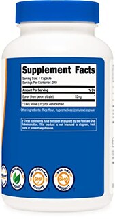 Foto 4 | Suplemento Nutricost: Cápsulas De Boro, 10 Mg, 240 Cápsulas Veganas - Venta Internacional.