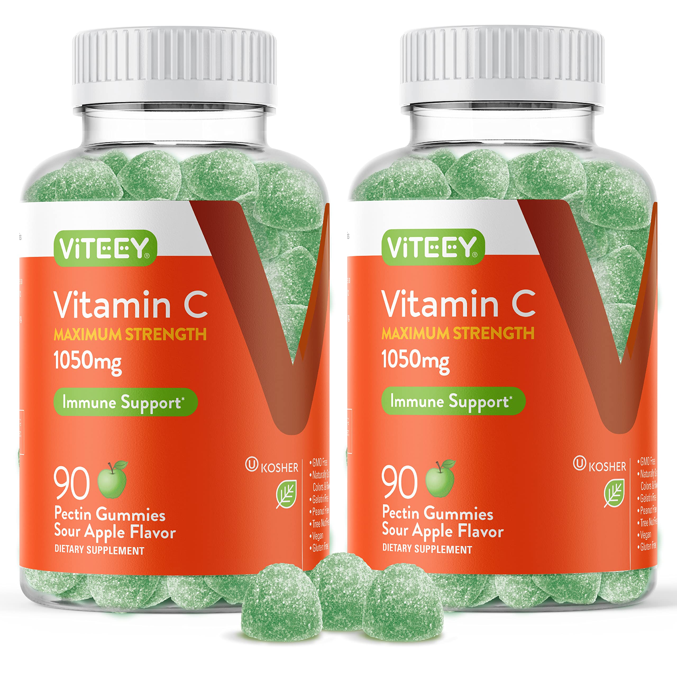 Foto 2 pulgar | Gomitas Viteey Con Vitamina C 1050 Mg De Concentración Máxima 180 Unidades - Venta Internacional.