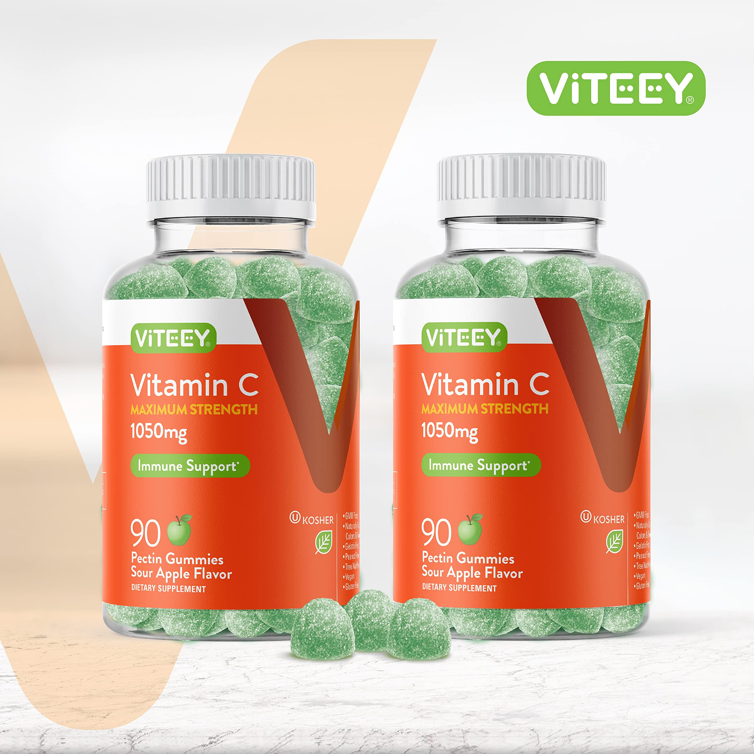 Foto 3 pulgar | Gomitas Viteey Con Vitamina C 1050 Mg De Concentración Máxima 180 Unidades - Venta Internacional.